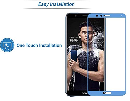 Image of Screen Protector for Huawei Honor 7X (Blue) Tempered Glass Edge-to-Edge 6D Screen Protector With Installation Kit