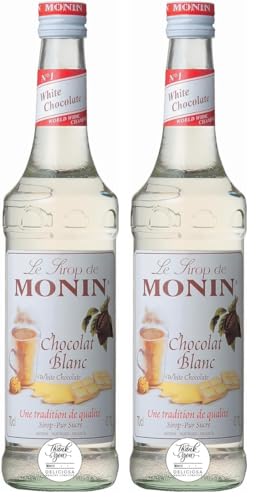 �yDELICIOSA�z���i�� MONIN �V���b�v 700ml �R�[�q�[ Coffee Syrups �T (1�{, �z���C�g�`���R���[�g White Chocolate R1-43) (× 2)