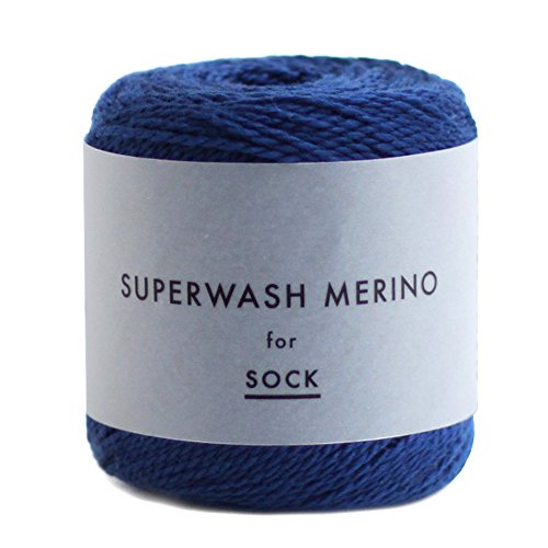 横田 DARUMA スーパーウォッシュメリノ 毛糸 合細 col.5 ブルー 系 50g 約145m 5玉セット 01-6390