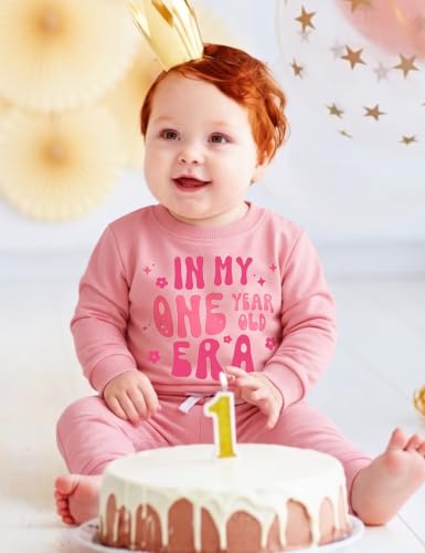 Image of Gnainach Baby Girls Clothes 2 Piece Sweatshirt Toddler Fall Winter Outfit | Long sleeve sweatshirt,Soft,cozy fabric for everyday fall and winter outfits