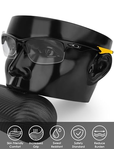 Image of BLAZERBUCK Replacement Temple Sleeves Ear Socks for Oakley Bottle Rocket OO9164 Sunglass - Yellow