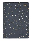 just glamour taschen  Ladytimer Glamour Stars 2021 - Taschen-Kalender A6 - Weekly - 192 Seiten - Metallicprägung Sterne - Notiz-Buch - Alpha Edition