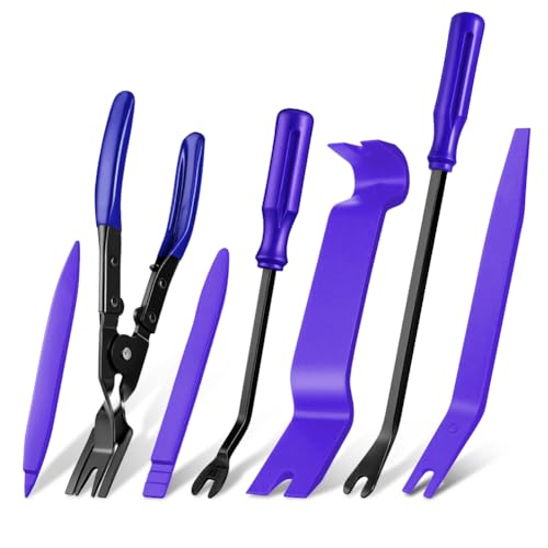 Flintronic 7 pièces Outils Mecanique Automobile, Outil Multifonction, Outils Multifonction, Outillage Mecanique auto pour Voiture Radio Audio Garniture...