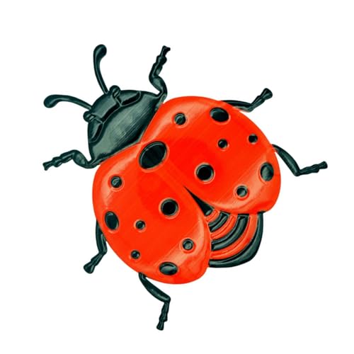 FOLODA Detallada mariposa de metal abejas, mariquitas, obras de arte bucólicas de hierro para decoración de hogares, 17 x 17 cm, para interiores y exteriores, figuras de animales de hierro hechas a