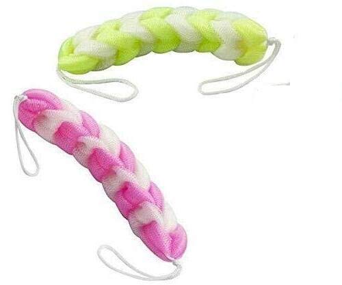 Back Bath Sponge Shower Body Exfoliating Strap Flower Mesh Net Shoulder Scrubber Long Sponge Shower Body Wash Brush Foaming|Bath Brush Sponge & Scrub 2pcs-image-19