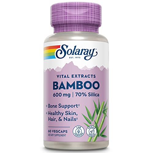 SOLARAY Bamboo Silica Supplement for Men & Women 60 Ct Veg Caps