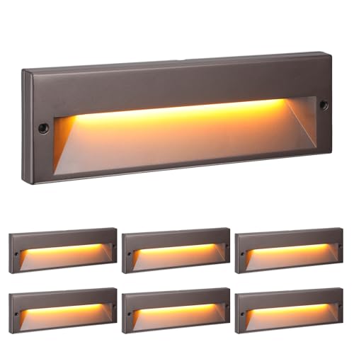 LEONLITE 10.6 Inch 5CCT LED Low Voltage Step Lights, 12–24V