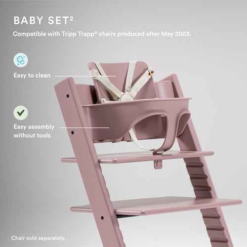 Image of Stokke Tripp Trapp Baby Set, Ages 6-36 Months, Heather Mauve