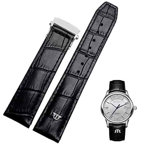 Bracelet de montre de sport en silicone souple noir