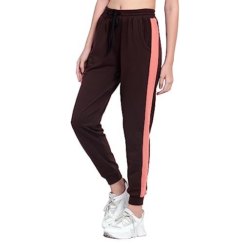 Image of BLUE STAR SHARK Women's Cotton Loopknit Track Pants | Comfortable Lounge Pants for Summer | Casual Pyjamas, Nightwear, Gym, Yoga, Sports, Running | Relaxed Fit Everyday Comfort