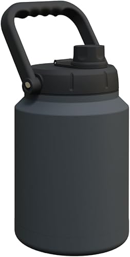 Miniatura 13 de Asobu Mighty - Jarra aislada de acero inoxidable de doble pared, 68 onzas, medio galón (mármol medianoche)