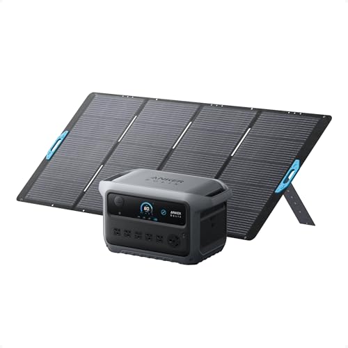 Image of Anker SOLIX C2000 Gen 2 Portable Power Station with 400W Solar Panel, 2,400W (Peak 4,000W) Solar Generator, Full Charge in 58 Min, 2048wh LiFePO4 Battery for Home Backup, Power Outages, and Camping