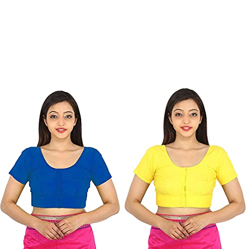 Image of Namita Women's Rubia Cotton Solid Half Sleeve Blouse
