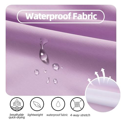 Image of MEILONGER Girls Swim Shorts 2 in 1 Bathing Suits Kids Quick Dry Boardshort Bottoms Swimming Swimwear with Compression Liner