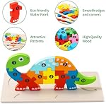 6 Pack Puzzles animaux en bois pour enfants de 3 à 5 ans, Jouets pour enfants Montessori 3 4 5 6 Années, 6 Dessins d'animaux Apprentissage Jouets de puzzle pour 3 Années d'âge pour fille garçon cadeau idéal - Cadeaux de Pâques