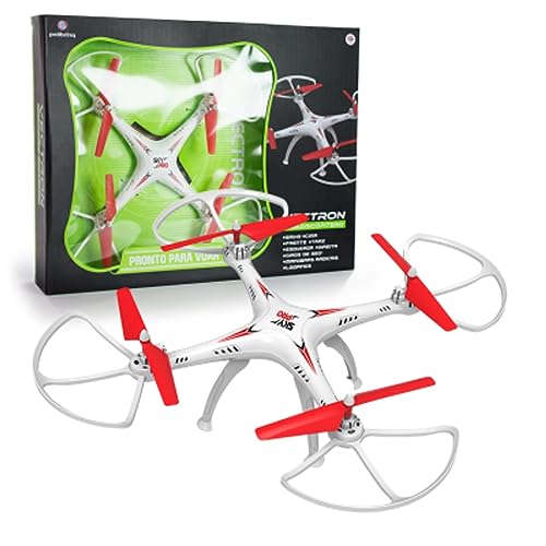 Drone Quadricóptero Vectron 360° Recarregável Luzes de Led - 1050