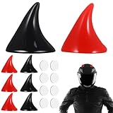 CALLARON 8Pcs Horn Helmet Decoration, Halloween Devil Horns, Adhesive Motorcycle Helmet Accessories, Detachable Cartoon Anime Demon Horn Headdress