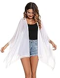 🌴Características: manga 3/4, elegante estilo informal suelto, dobladillo irregular, color sólido / estampado floral retro, puños y dobladillo con encaje exquisito, correas de puños, diseño único, puedes hacerlo con mangas o sin mangas Sí, la camisolas y pareos playa es suficiente para cubre las caderas y destaca fácilmente.