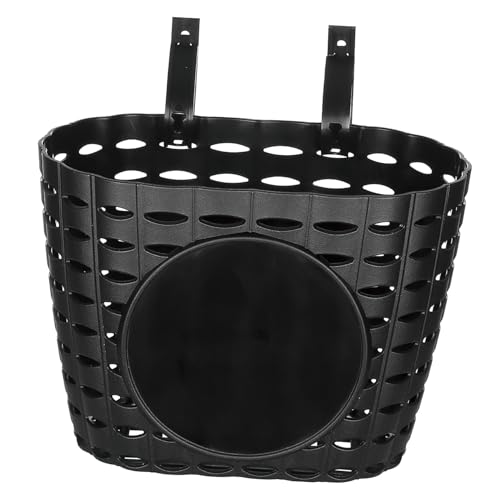 GALPADA 1Pc Detachable Plastic Bike Basket for Durable Water Resistant Easy to Attach Handlebar Storage Black for Leisurely Rides Lightweight Scratch Resistant