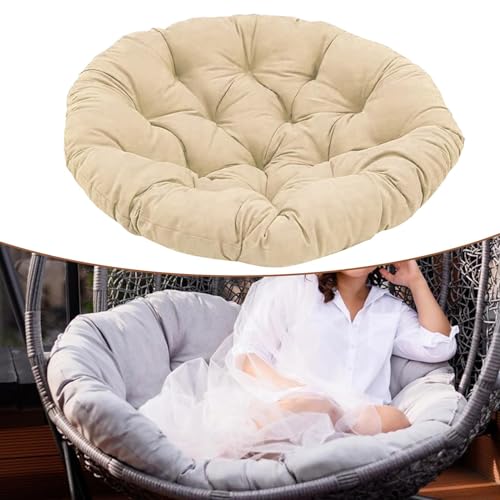 Cojín Egg para silla soluciona el asiento duro de tu butaca colgante caqui 7