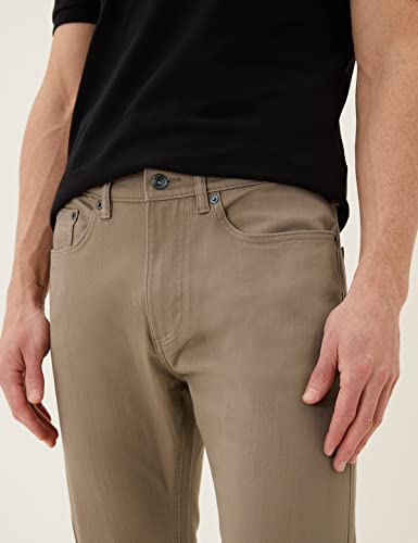 Image of Marks & Spencer Mens Light Wash Mid Rise Slim Fit Jeans