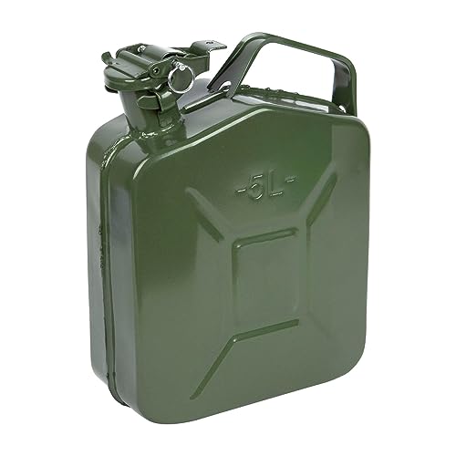 5 Litre Metal Jerry Can for Petrol or Diesel Fuel