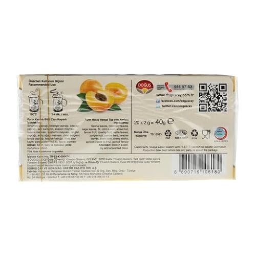 Diril Mixed Herbal Tea With Apricots,Organic Apricot Tea,Bitki Cayı,Kayısı Çayı,Herbal Tea,Apricot Tea thumb #4