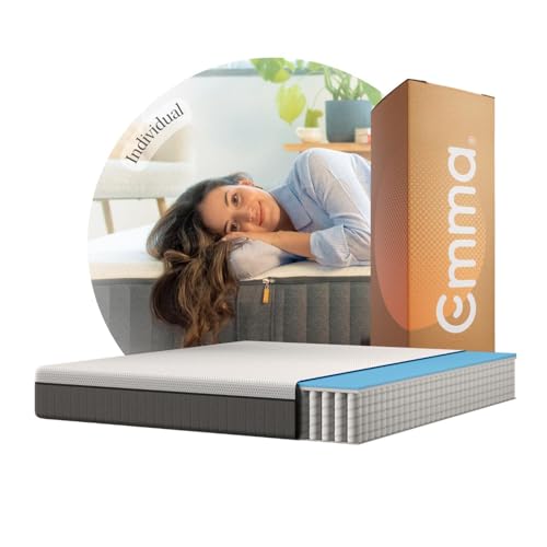 Reviews de Venta de colchones los 5 más buscados. 41 Emma Colchón Hybrid Lite Individual 100x190cm – Memory Foam & Resortes I Espuma Transpirable y Adaptable I Colchones en Caja I Alivio Dolor de Espalda I 100 Noches de Prueba I...