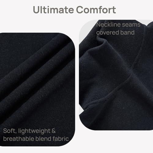 VPG Mens Turtleneck Long Sleeve Shirts, Long Sleeve Regular Fit Knit Turtle Neck Pullover Sweaters3