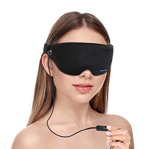 Heated Eye Mask for Dry Eyes,Graphene Far Infrared Heat Warm Compress Eye Mask
