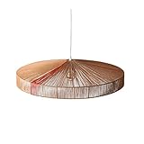 Lámpara colgante de mimbre de ratán de bambú Instalación fácil: incluye todos los accesorios de montaje y una placa de montaje de dosel para una instalación rápida y fácil. Araña de estilo japonés colgante Cis ajustable, cambiando la longitud de la Ca según sus preferencias y diseño.