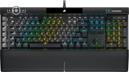 Corsair K100 RGB clavier de jeu mécanique Cherry MX Speed avec touches macro et port USB noir