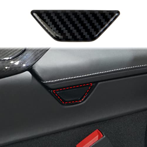 crosselec Carbon Fiber Armrest Box Handle Bowl Cover Trim Interior Decoration Accessories for Chevrolet Corvette C8 2020-2025