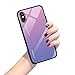 Produktbild Hülle für iPhone X XS,Handyhülle iPhone XS MAX Glashülle [Ultra Hybrid Silikon TPU mit Gradient 9H Panzerglas] iPhone XR Case Cover Tasche Schale Kratzfeste Schutzhülle für iPhone XR(iPhone XR, 3)