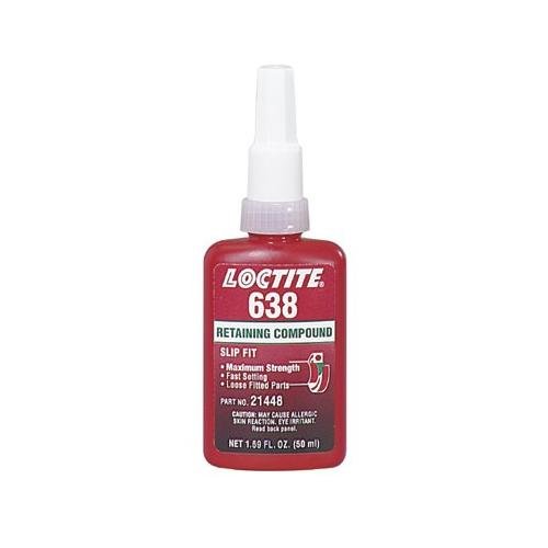 Loctite 638 High Strength Retaining Compound, 10 mL Bottle, Green