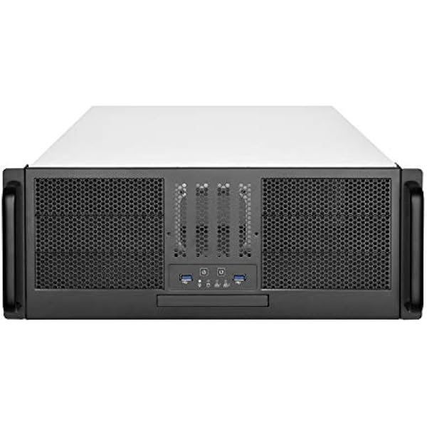 SilverStone SST-RM41-506 - серверный шкаф для монтажа в стойку 4U поддерживает до SSI-CEB M B и резервный блок питания ATX PS2 Mini