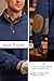 VOGSTART Mens Corduroy Fleece-Lined Sweatshirts Winter Heavyweight Casual Fashion Button Pullover Navy XL