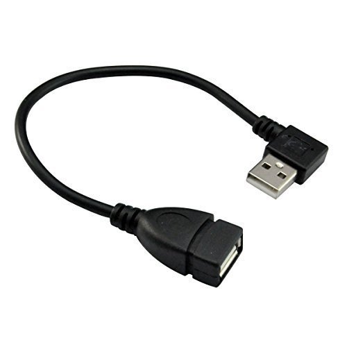 UCEC USB 2.0 verlengkabel - Een mannelijke naar vrouwelijke - 20 cm 20 cm rechte hoek