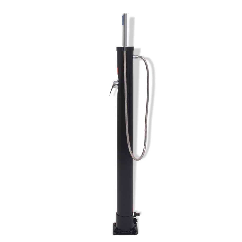 Festnight Doccia Solare in Inox 8 L Altezza 115 cm PVC Acciaio da Giardino/Piscina per Esterno
