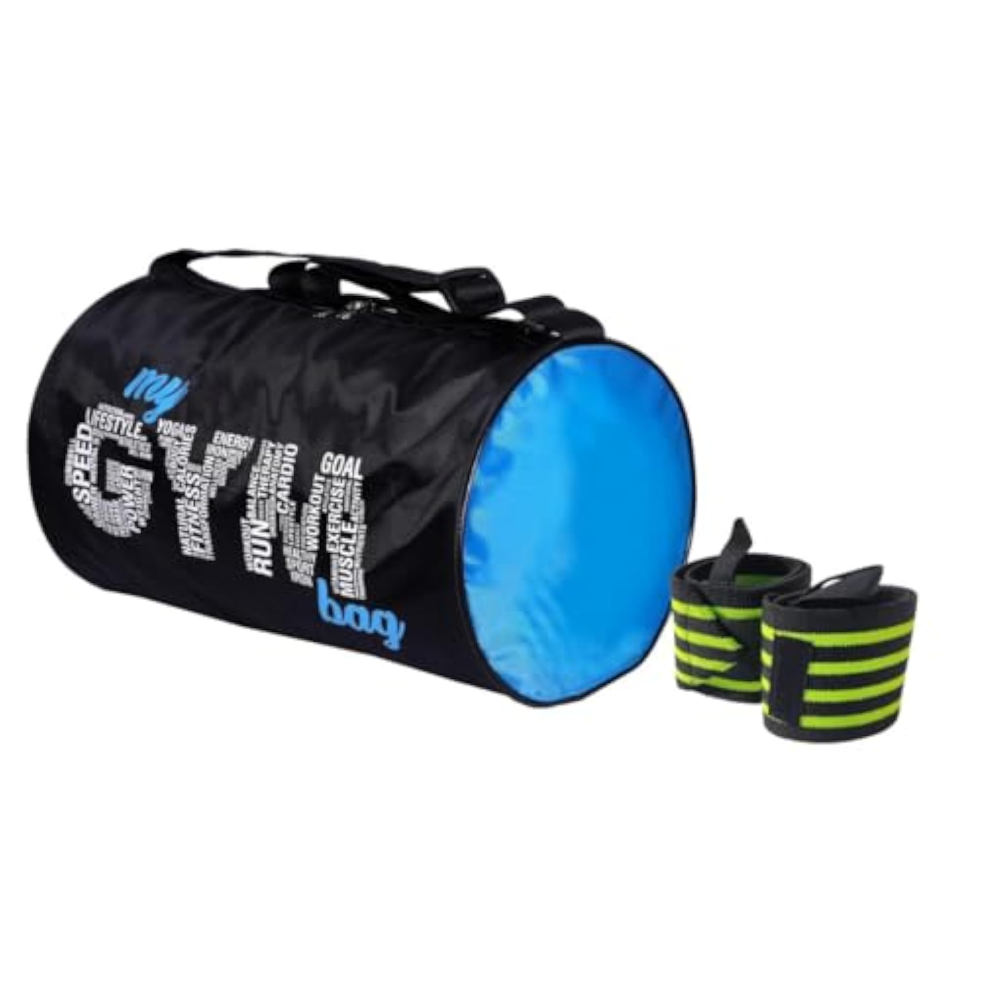 Combo Pack of Polyester Gym Duffle Bag and Wrist Support