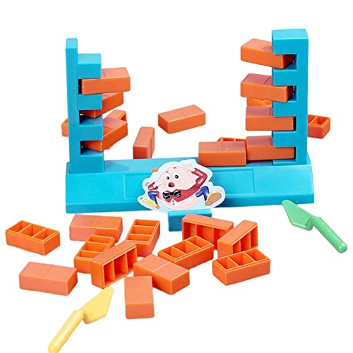 タンブリング ブロック ゲーム - 創造的な壁のゲームのおもちゃ,バランススタッキングチームビルディングブロック子供用ボードゲーム、2人用STEMおもちゃ、家族、パーティー Lippsy