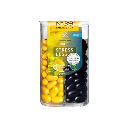 Original Bachblüten N°39 Emergency Stressless Tag & Nacht Dragees nach Dr. Bach von Lemon Pharma, Vegan