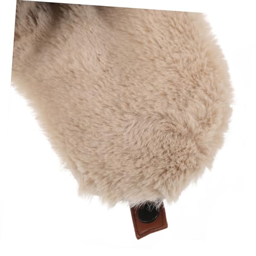 Adorable Bear Ears Hat Windproof Cap for Outdoor Activities Design for Boys and Girls and Adults for Skiing and Cycling Coffee3