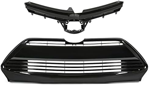 Front Bumper Upper & Lower Grille Assembly Set For 2011-2013 Toyota Corolla