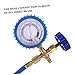 JECOMPRIS 1 Set C Refrigeration Charging Hose with Gauge Easy to Use Diagnostic Tool for Automotive and Durable Fluoride Adding Tube with Valves for Safe Testing and Maintenance