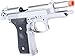 Evike Airsoft - Matrix Elite M9 Gas Blowback GBB Airsoft Pistol (Color: Silver)