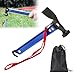 LEKEFETO Campinghammer 30.5cm, Camping Hammer mit Haken und Mini-Hacke, Hammer aus Aluminium, Outdoor-campinghammer, Multifunktionaler Hammer für Zeltheringe mit Aufbewahrungstasche(Blau) Camping Zelt günstig Kaufen-LEKEFETO Campinghammer 30.5cm, Camping Hammer mit Haken und Mini-Hacke, Hammer aus Aluminium, Outdoor-campinghammer, Multifunktionaler Hammer für Zeltheringe mit Aufbewahrungstasche(Blau)