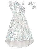 GRACE KARIN 2023 Prom Dresses for Girls Cute Girls Sparkle Sequin Dress Multicoloured 8Y