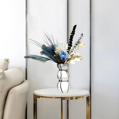 Fleurs de simulation florale bleue pour salon et meuble TV