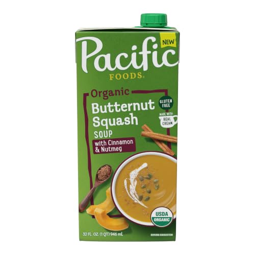 Pacific Foods Organic Butternut Squash with Cinnamon and Nutmeg Soup, 32 FZ